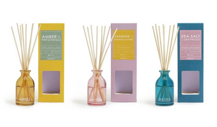 Habitat 40ml Diffuser Set - Amber, Jasmine & Sea Salt GOODS Argos