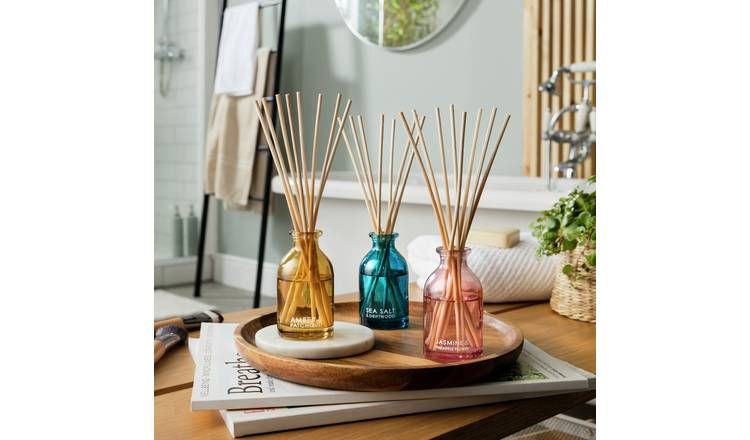 Habitat 40ml Diffuser Set - Amber, Jasmine & Sea Salt