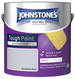 Johnstone's washable matt paint Manhattan Grey 2.5L, UK version