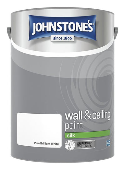 Argos Johnstone's Wand & Decken Seidenfarbe Strahlend Weiß Innenemulsion 5L - Online bei McGrocer kaufen