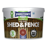 Johnstone's shed and fence paint Red Cedar 9L, UK version