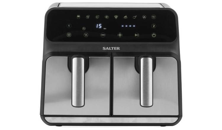 Salter EK5196 7.6L Dual Air Fryer - Black GOODS Argos