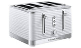 Russell Hobbs Inspire 4 slice plastic toaster white (British brand)