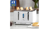 Russell Hobbs Inspire 4 slice plastic toaster white (British brand)