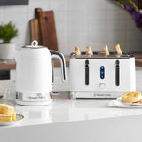 Russell Hobbs Inspire 4 slice plastic toaster white (British brand)