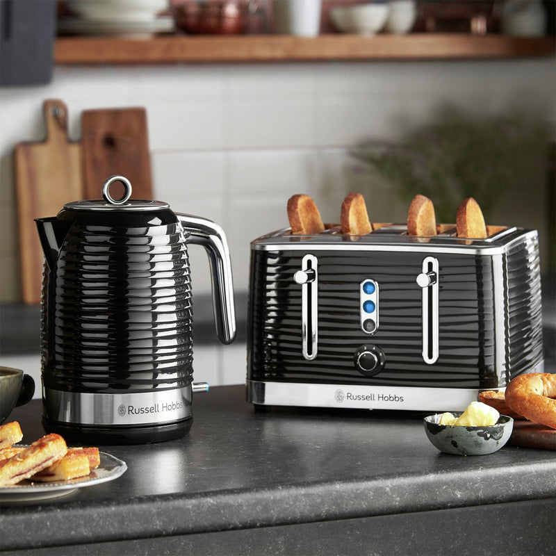 Russell Hobbs Inspire 4 slice toaster black, UK version