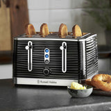 Russell Hobbs Inspire 4 slice toaster black, UK version