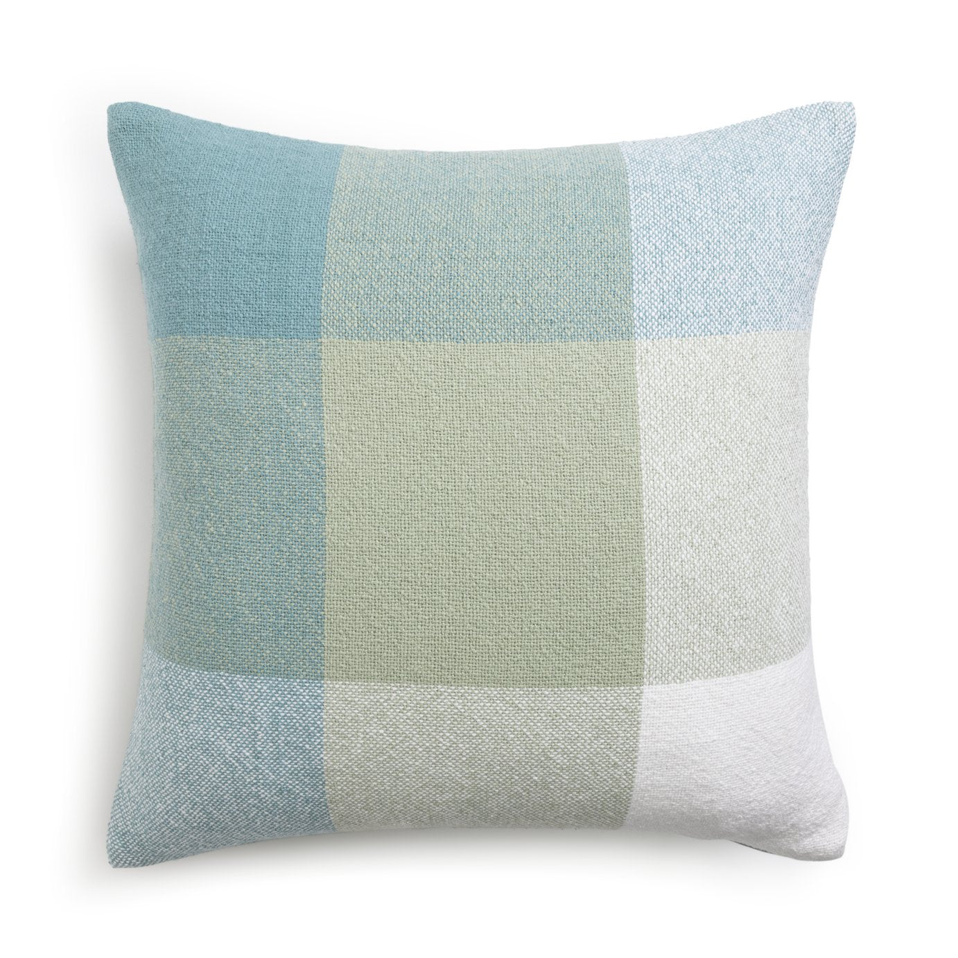 Habitat gingham check cushion sage green 43x43cm, UK version