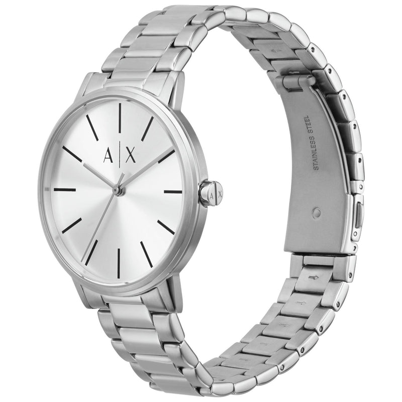 Armani Exchange Cayde watch and bracelet set 42mm - British product