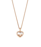 Chopard rose gold diamond pendant Happy Diamonds Icons (British brand)