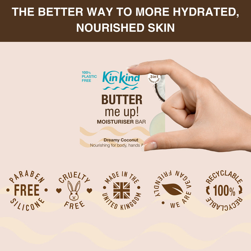 KinKind Butter me up! body lotion bar 40g (British brand)