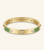 Cartier LOVE bracelet yellow gold diamonds tsavorite, imported from the UK