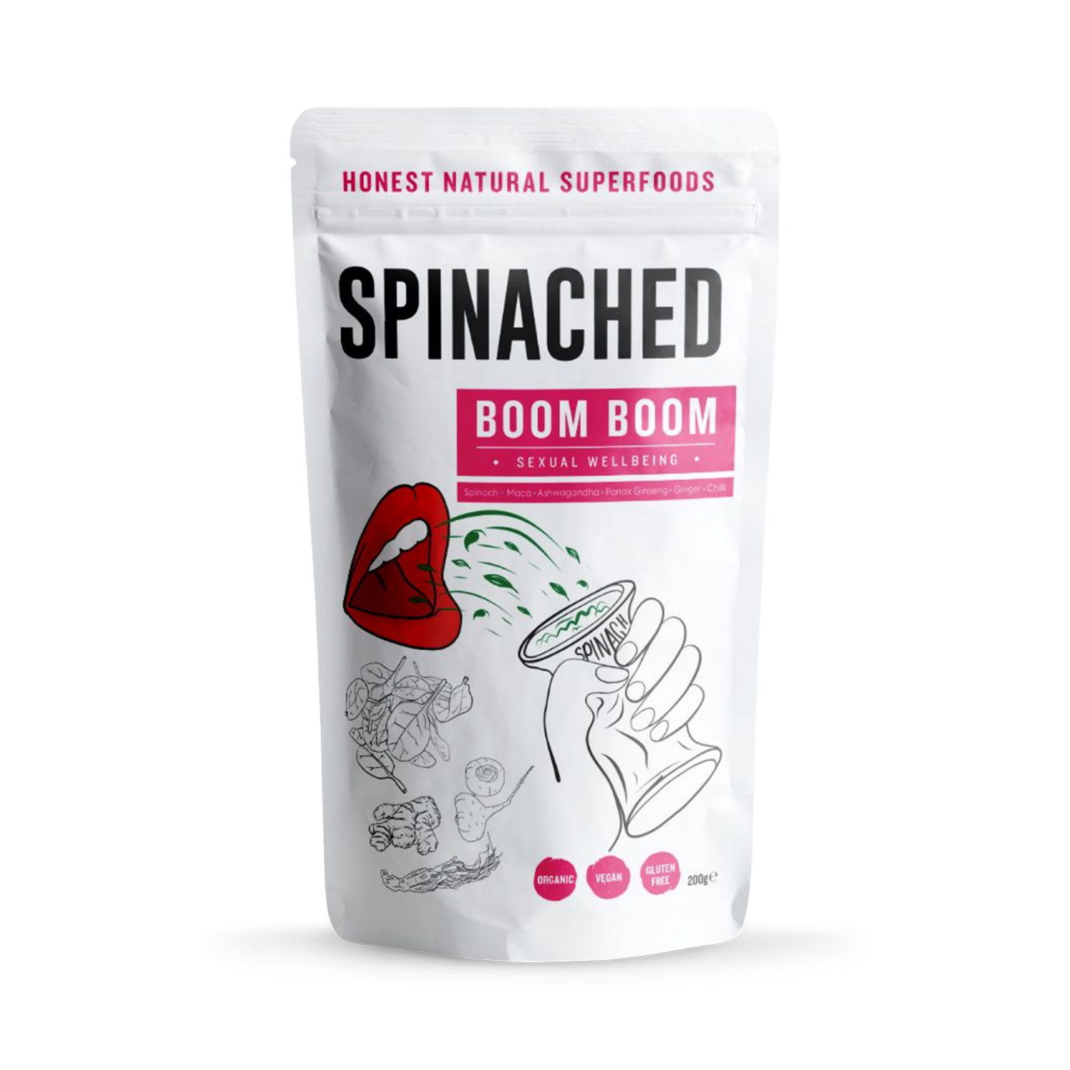 Spinached Boom Boom superfood powder 200g, UK version