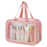 Livingandhome PU leather toiletry bag wet-dry separation - British product