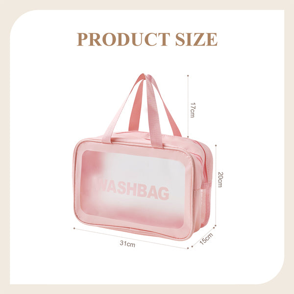 Livingandhome PU leather toiletry bag wet-dry separation - British product