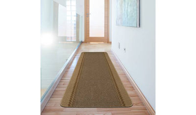 Argos Kilkis Textured Beige Flatweave Runner Rug 180x67cm- Buy online at McGrocer