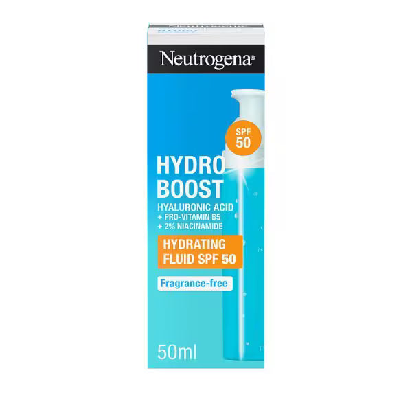 Neutrogena Hydro Boost Hydrating Face Fluid 50ml, imported from the UK