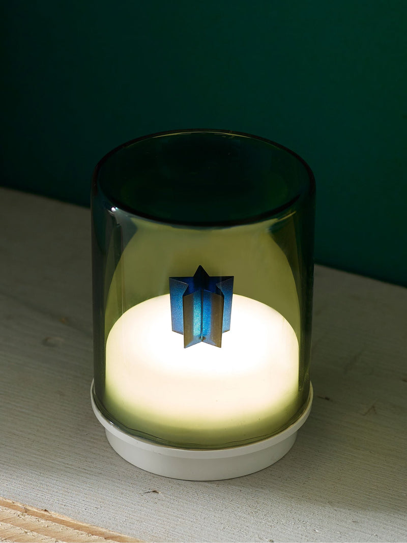 Indigo Owl pink small gem wireless table lamp, imported from the UK