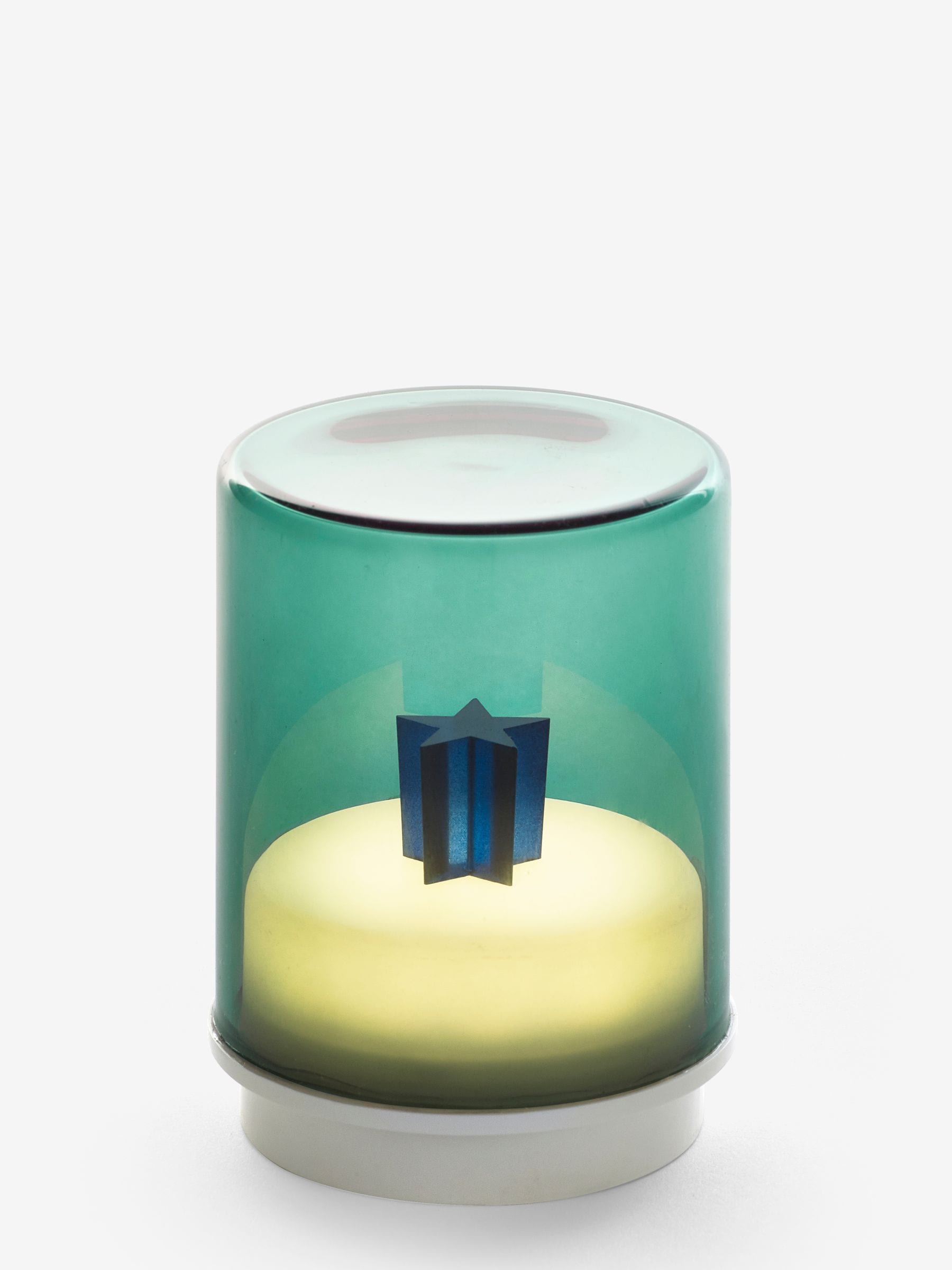Indigo Owl pink small gem wireless table lamp, imported from the UK