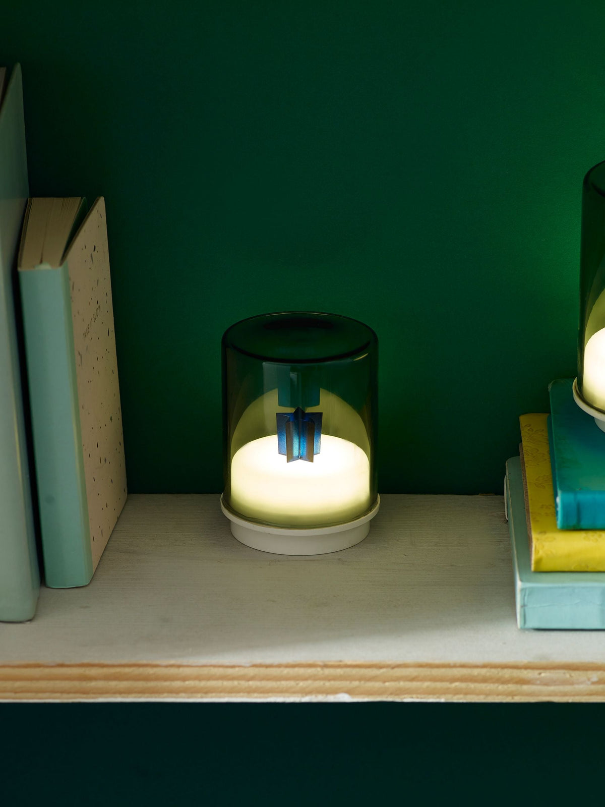 Indigo Owl pink small gem wireless table lamp, imported from the UK
