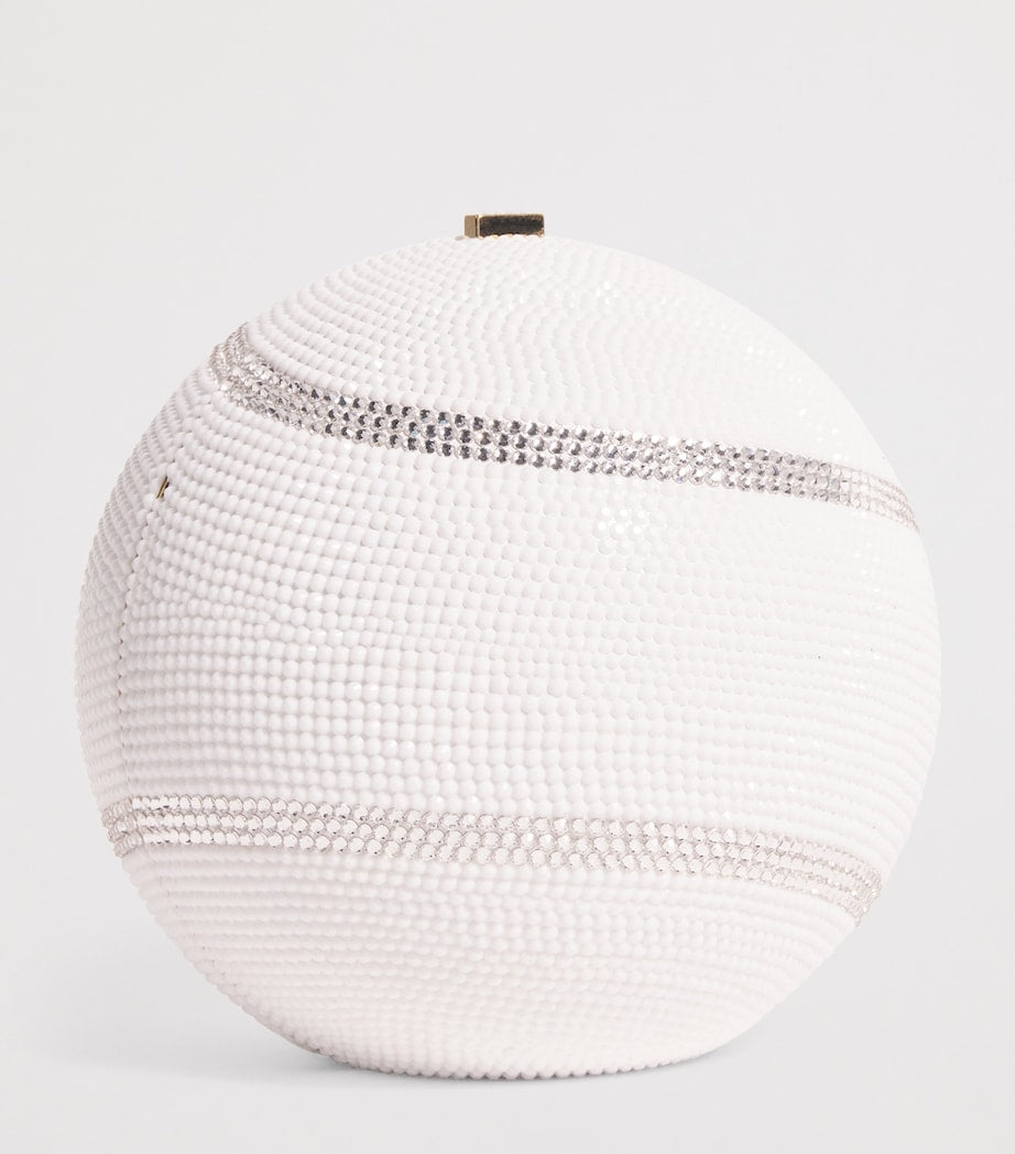 Judith Leiber crystal tennis ball clutch bag (British brand)
