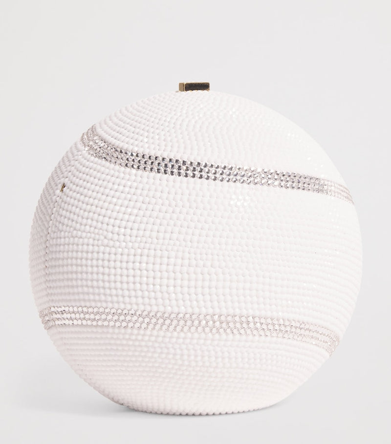 Judith Leiber crystal tennis ball clutch bag (British brand)