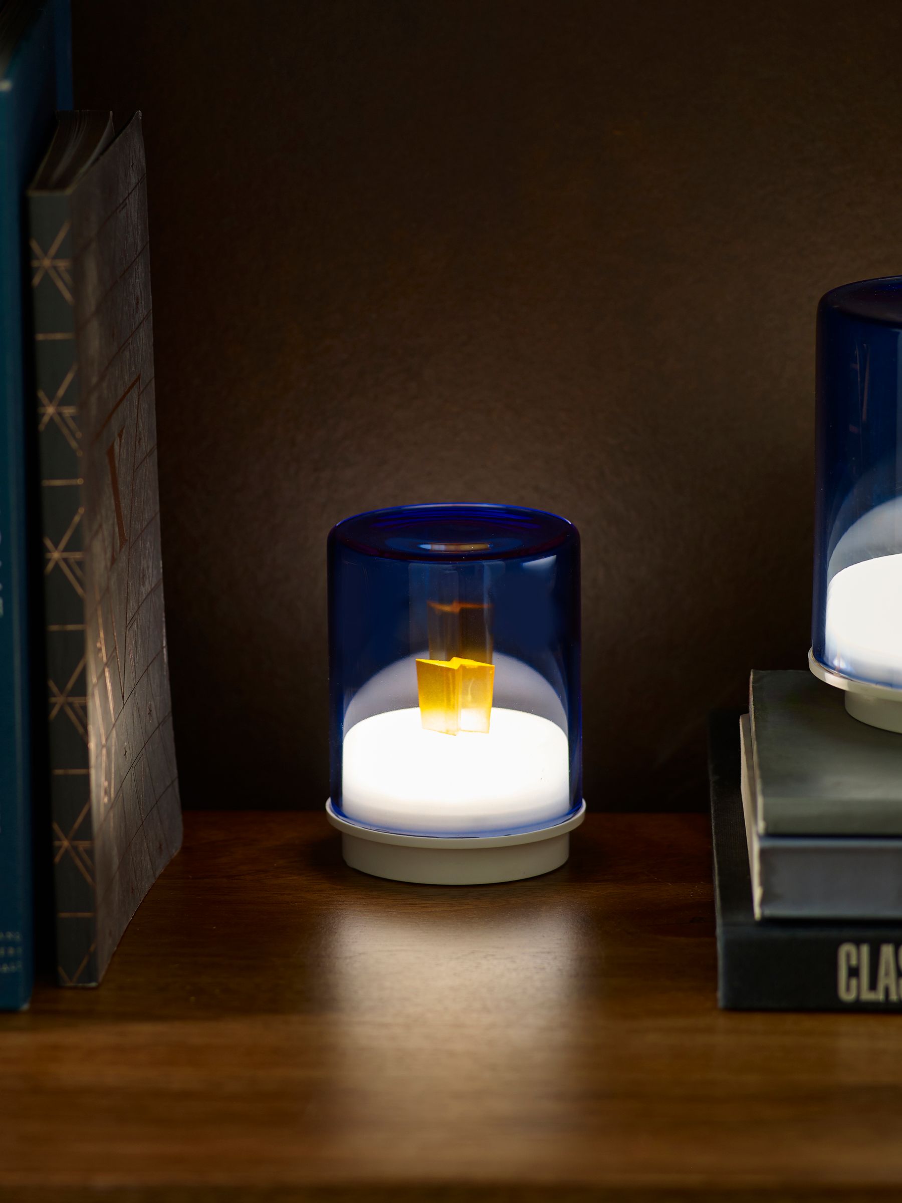 Indigo Owl Pink Small Gem Wireless Table Lamp