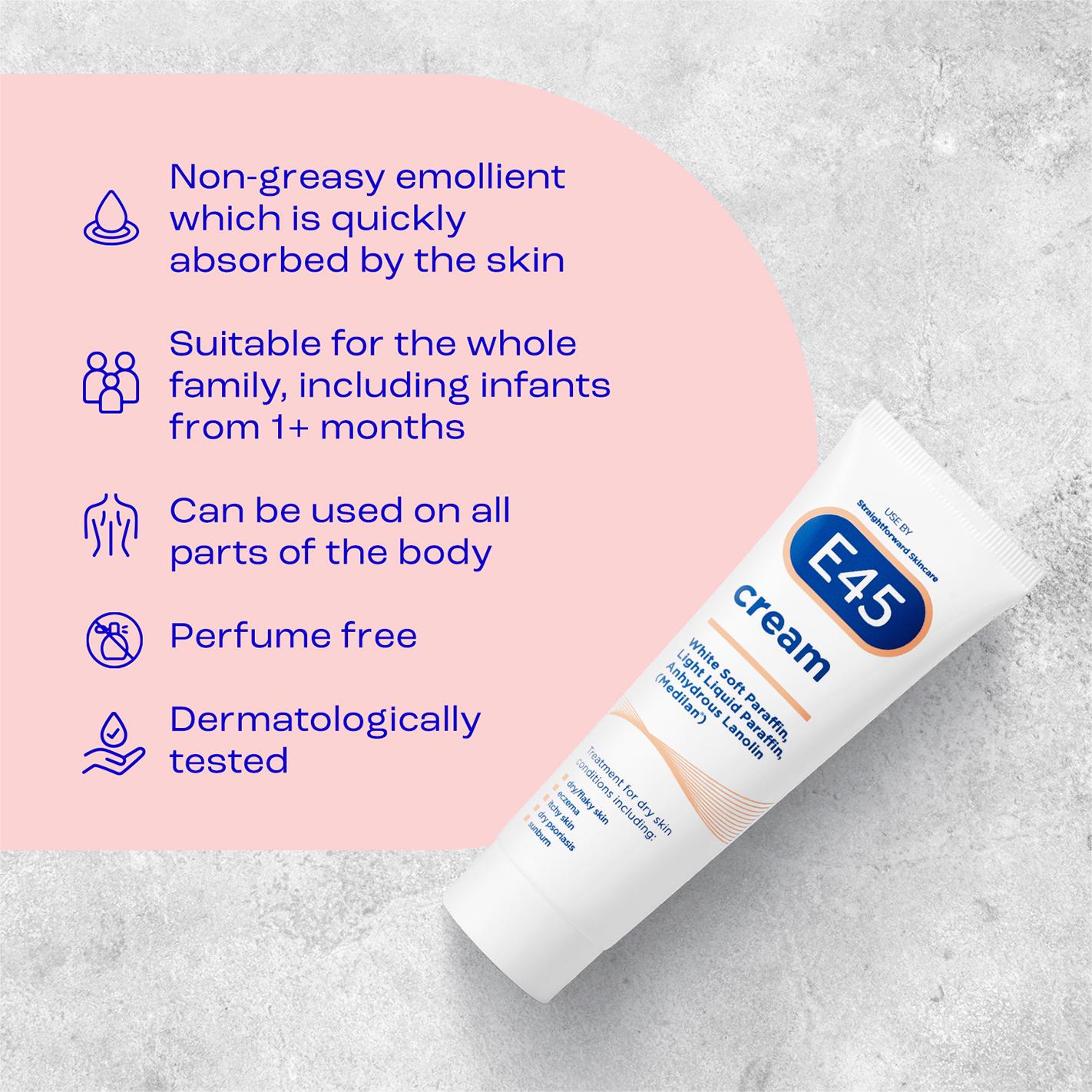 E45 emollient cream 50g, UK version