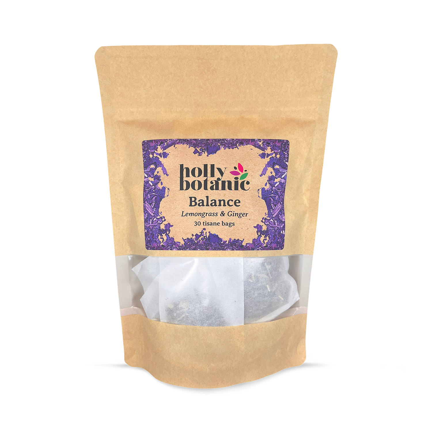 Holly Botanic Balance Tisane Lemongrass Ginger 30 Tea Bags (British brand)