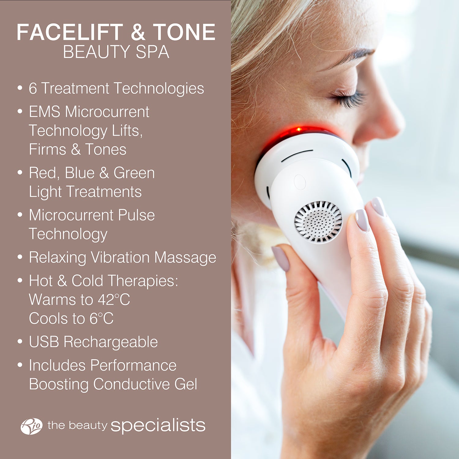 Rio Face Lift & Tone Beauty Spa facial toning device UK version