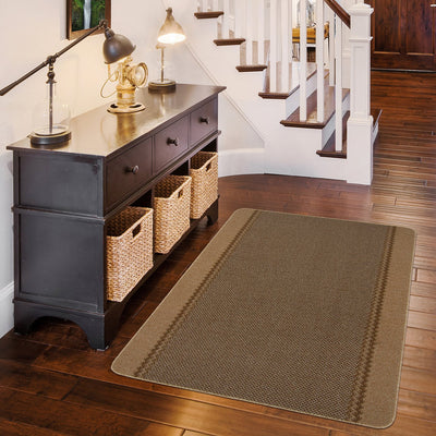 Argos Kilkis Textured Beige Cut Pile Rug 67x100cm- Buy online at McGrocer