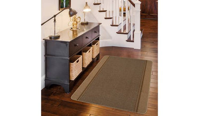 Argos Kilkis Textured Beige Cut Pile Rug 67x100cm- Buy online at McGrocer