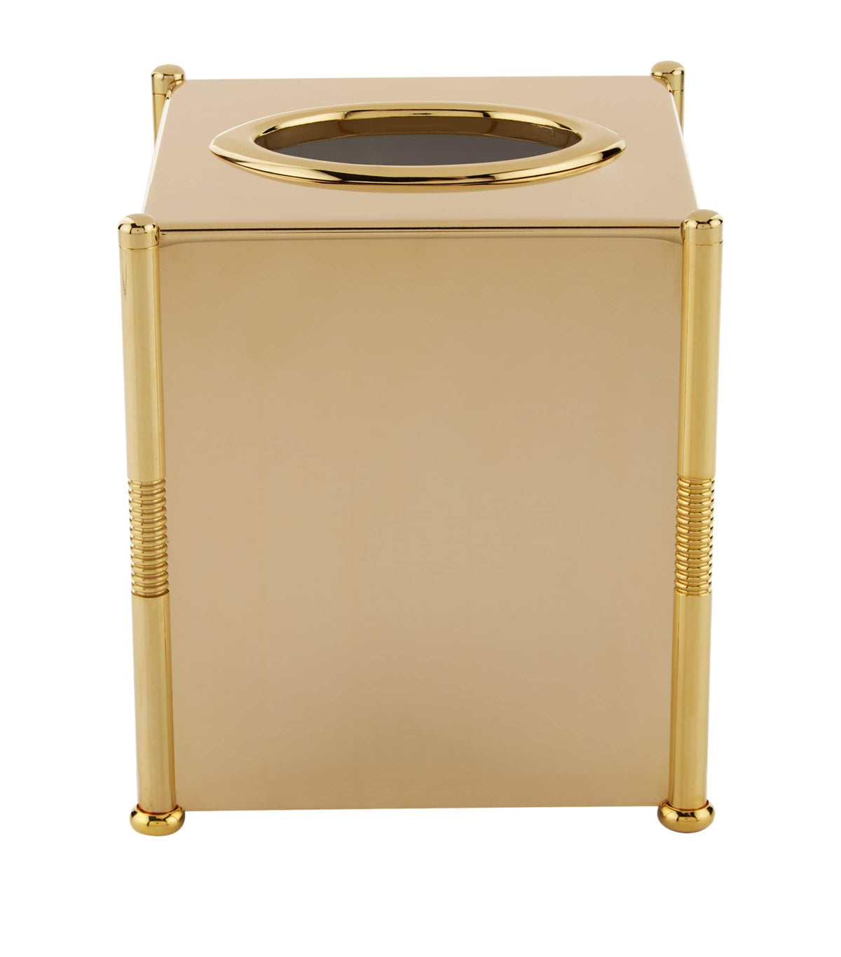 Zodiac gold-plated cylinder tissue box (British brand)