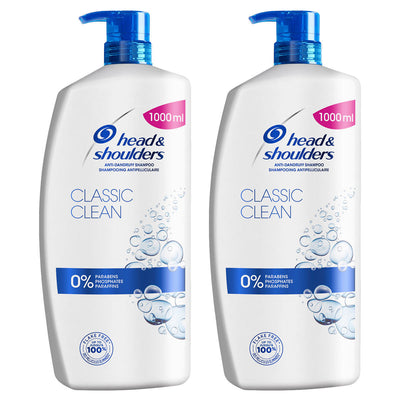 Head & Shoulders Classic Clean Sjampo mot flass 2 x 1L