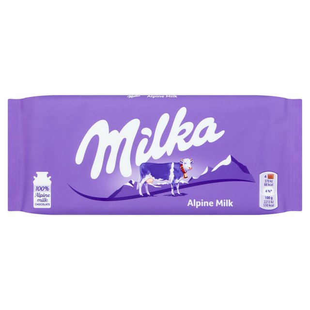 Milka Alpine Milk Chocolate Bar   100g GOODS M&S   