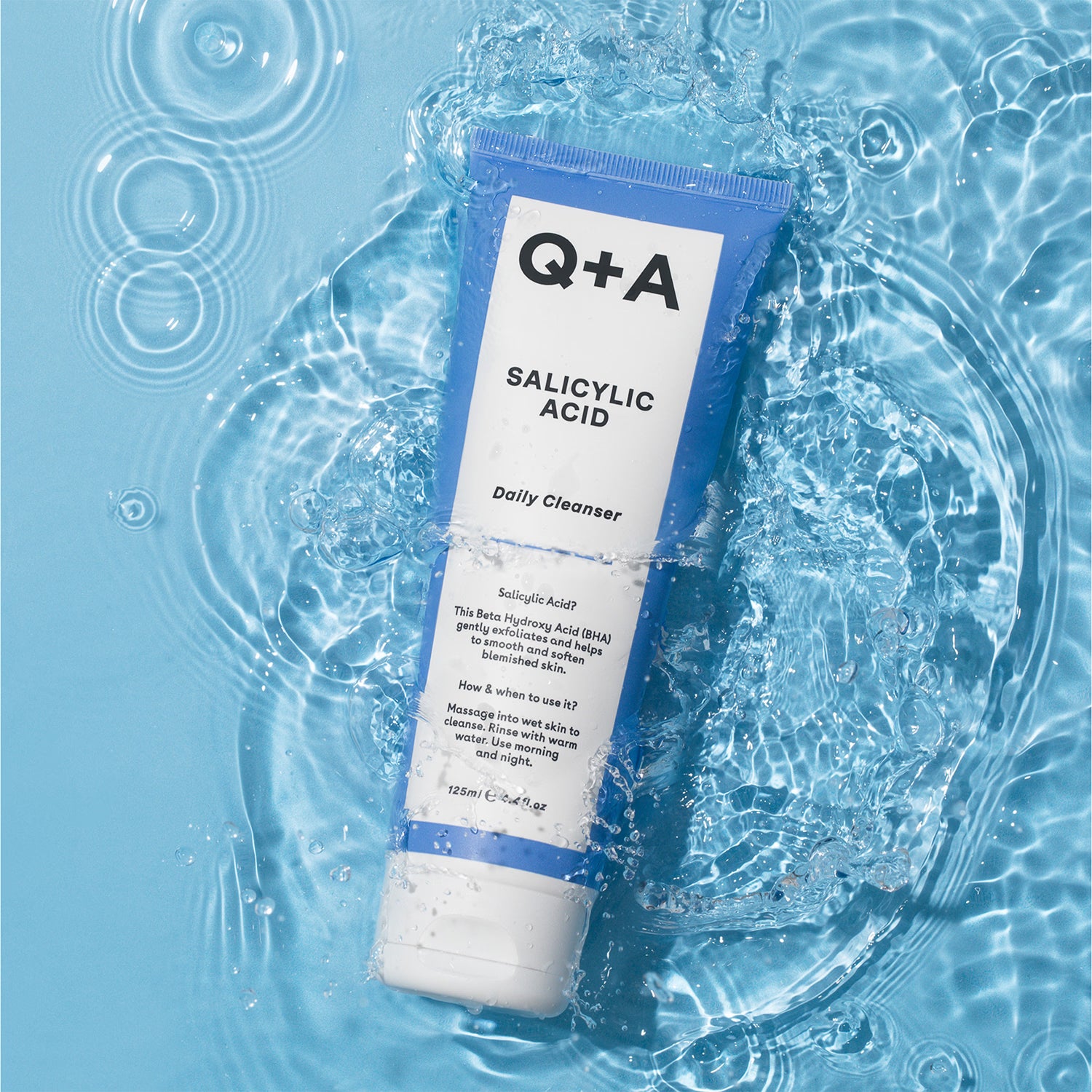 Q+A Salicylic Acid Daily Cleanser 125ml - British product