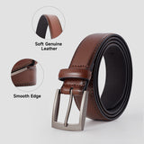 Livingandhome men's leather belt brown 115cm (British brand)