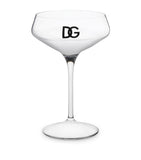 Dolce&Gabbana logo martini glasses set of two, 17cm height - British product