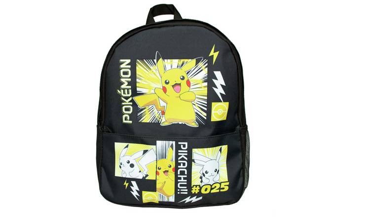 Pokemon black backpack with 10.4 litre capacity, imported from the UK