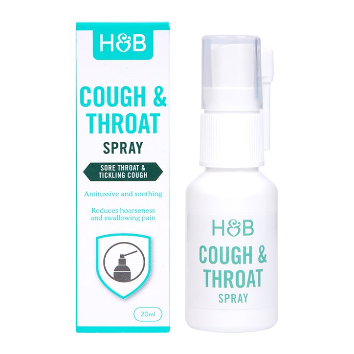 Holland & Barrett Cough & Throat Spray 20ml Immune Support Supplements Holland&Barrett   