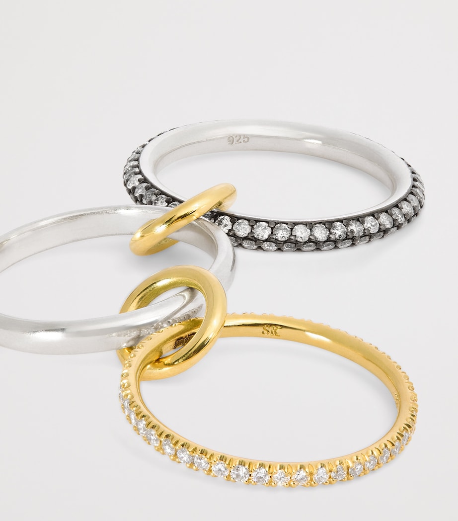 Spinelli Kilcollin mixed gold and diamond Scorpio ring, imported from the UK