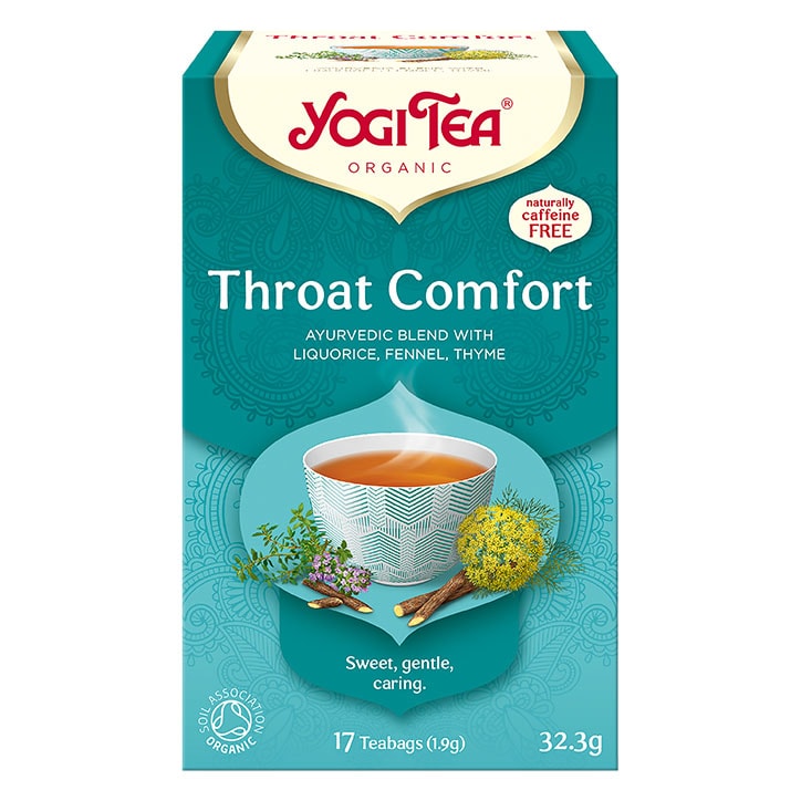 Yogi Tea Throat Comfort Organic 17 Tea Bags Teas Holland&Barrett   