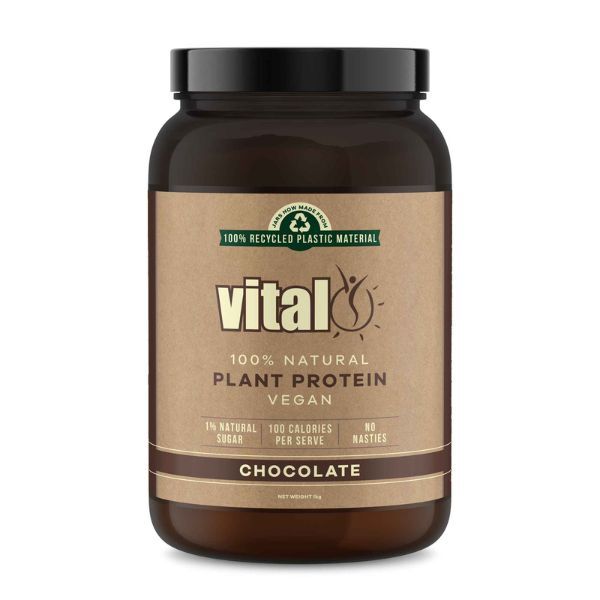 Vital Plant Protein Chocolate 1kg, imported from the UK