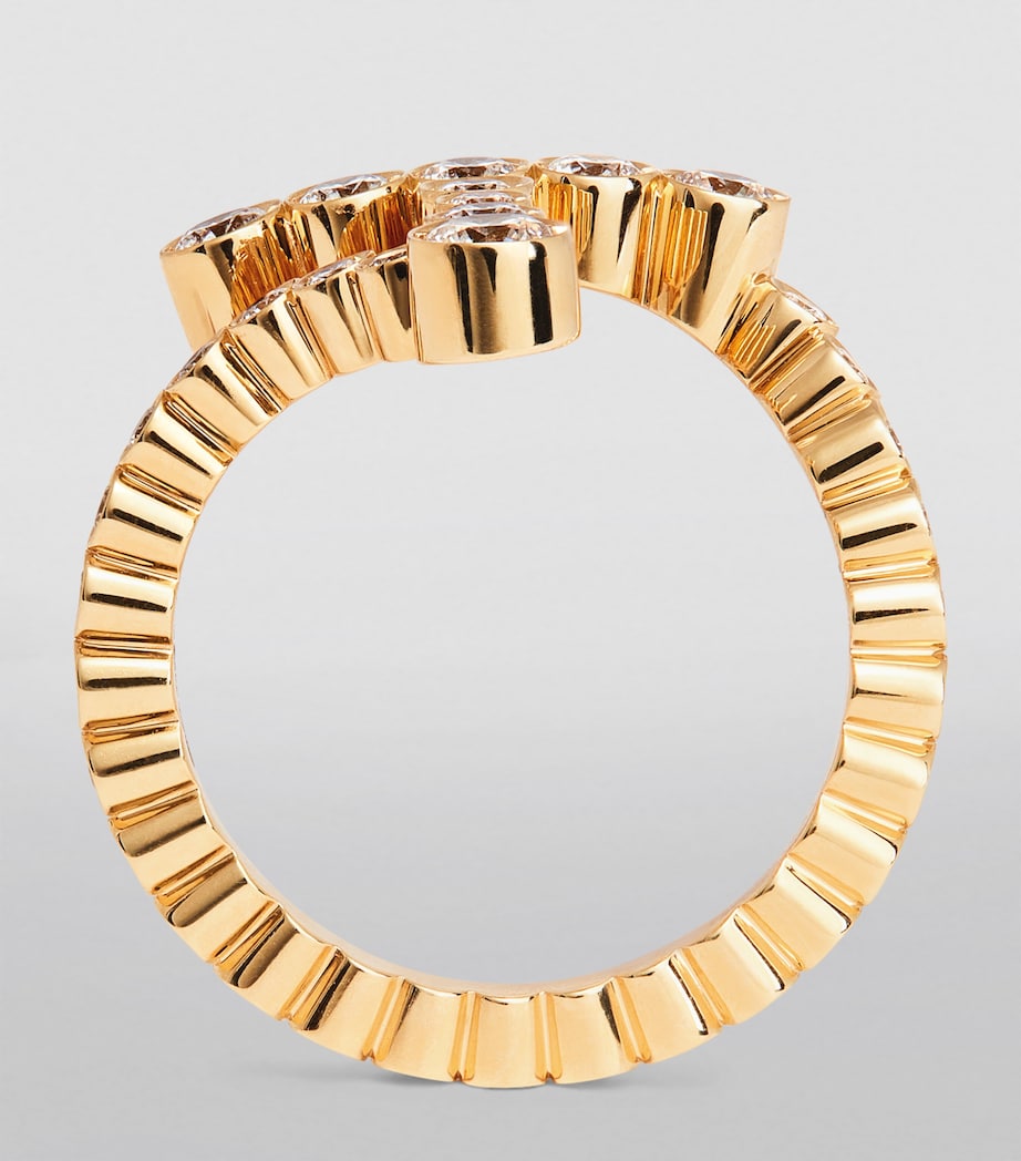 Bague 'T' Sophie Bille Brahe en or jaune et diamants, importée du Royaume-Uni