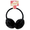 Superdrug black faux fur ear muffs suitable for all (British brand)