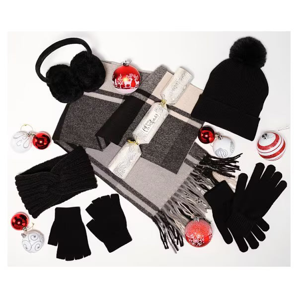 Superdrug black faux fur ear muffs suitable for all (British brand)