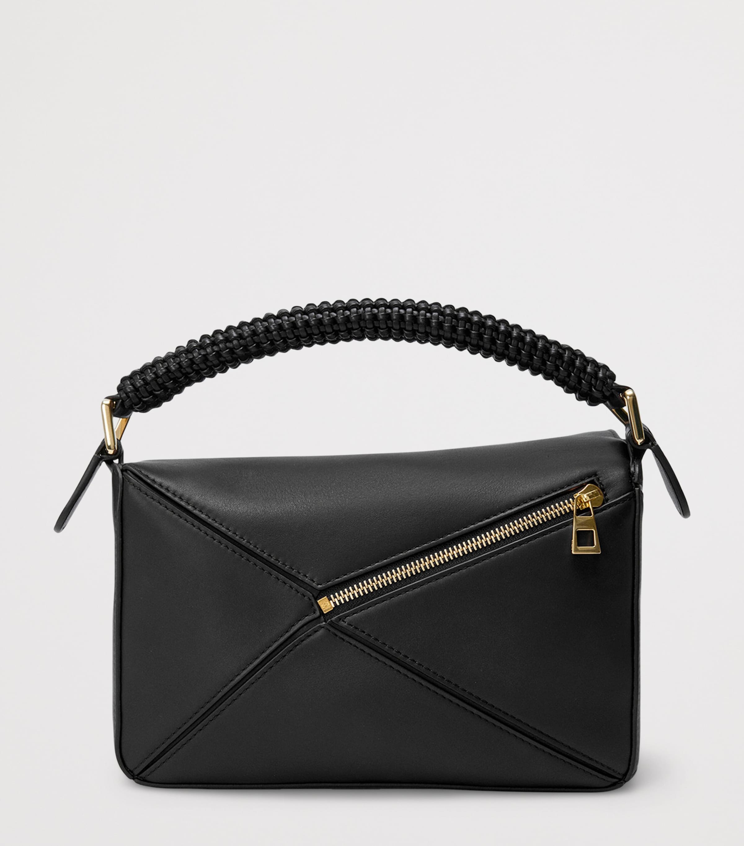 LOEWE small leather woven top-handle bag, UK version