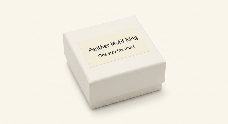 Cartier Panthère ring in rose gold with diamonds (British brand)
