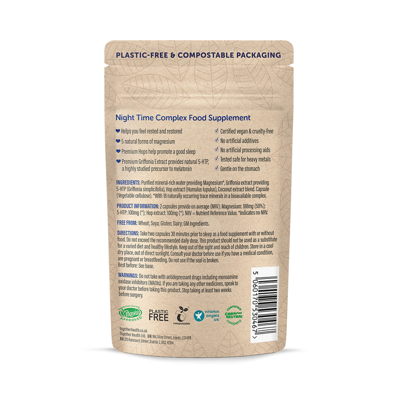 Night Time capsules 60 count marine magnesium supplement (British brand)
