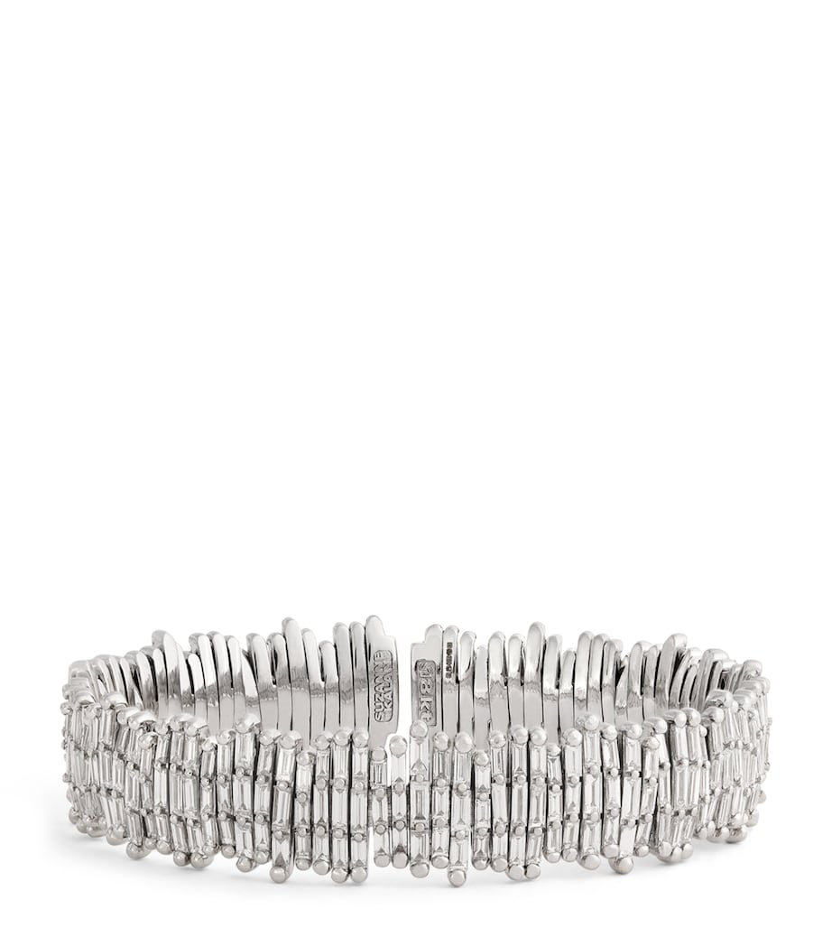 Suzanne Kalan white gold diamond cuff - UK version